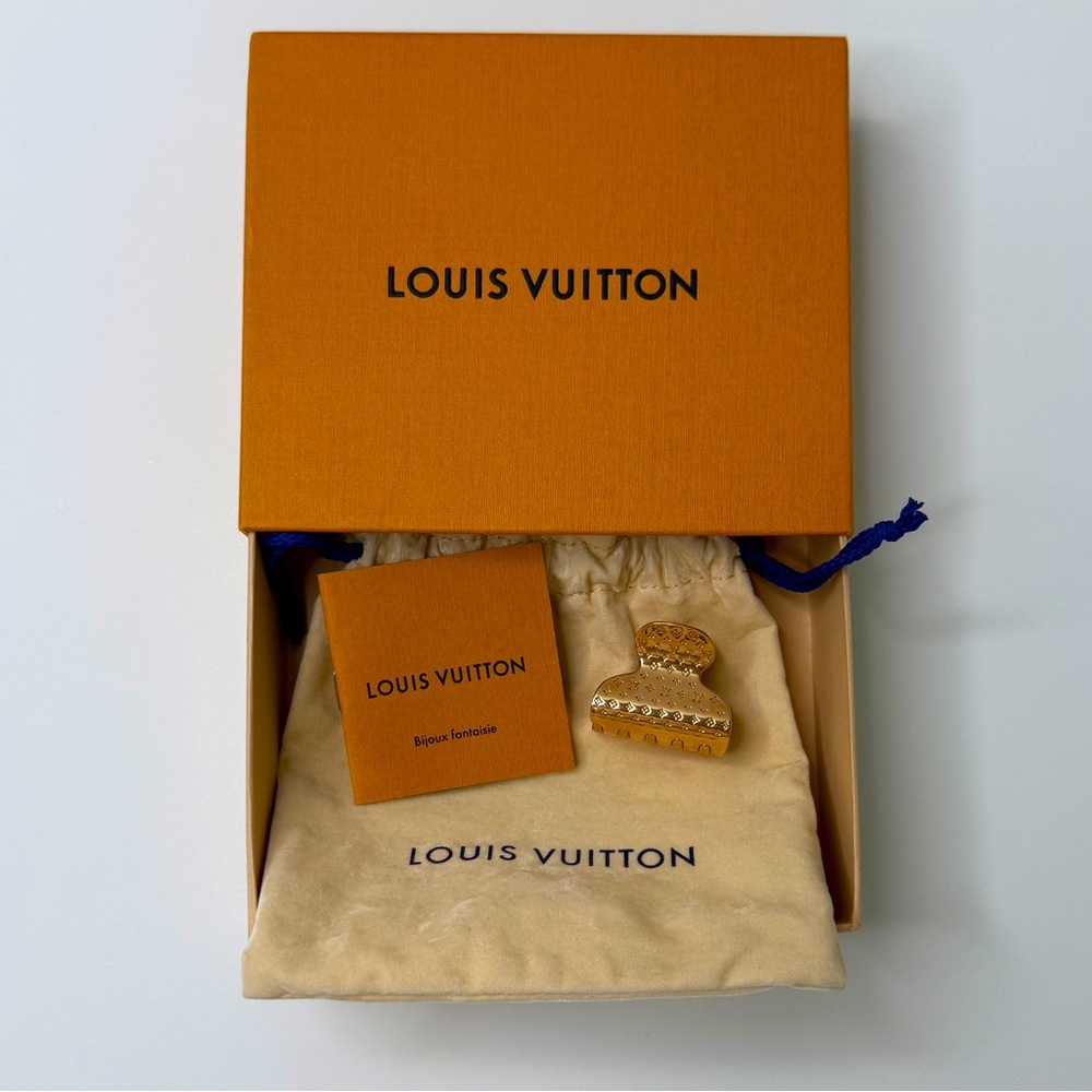 Louis Vuitton Rose Gold Monogram Hair Accessories Claw